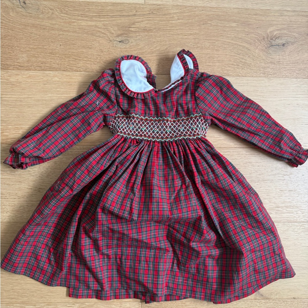 Petit Bebe Plaid Smocked Dress
